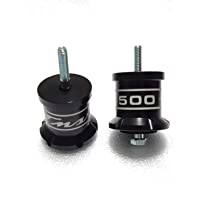Los mejores  - Par de elevadores de aluminio anodizado color negro- para respaldo de sillín del conductor de moto T-Max 500